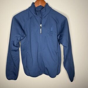 Levelwear Softshell Fleece Lined Jacket American Cup Logo. Royal Blue Men Small.